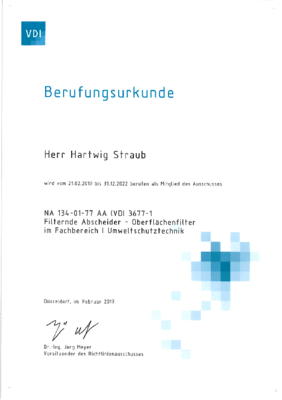 Berufung ATEX-Ausschuss VDI